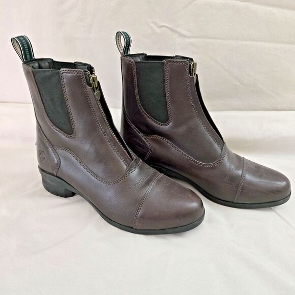 Ariat Heritage IV Zip Paddock Equestrian Boots Brown 10020138 Womens 8.5B Riding - Picture 1 of 13